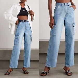 Frankie Shop Kai High Rise Wide Leg Jeans
